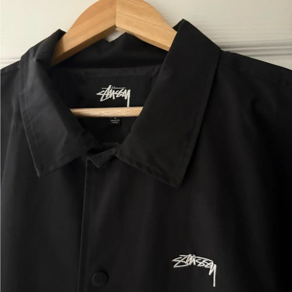 BNWOT Stussy Men's Black Windbreaker Jacket - Picture 4 of 11